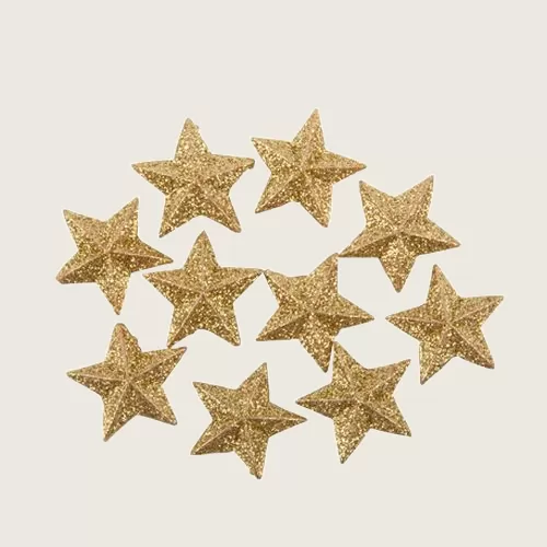 10 ΑΥΤΟΚΟΛΛΗΤΑ ΑΣΤΕΡΙΑ ΧΡΥΣΟ 2,5cm