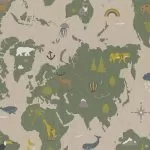 ΥΦΑΣΜΑ ΜΠΕΖ ΧΑΡΤΗΣ ΤΑΞΙΔΙ ΣΤΟΝ ΚΟΣΜΟ 140CM