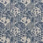 ΥΦΑΣΜΑ ΑΚΟΥΑΡΕΛΑ ΜΠΛΕ ΘΑΛΑΣΣΙΝΟ ΜΟΤΙΒΟ 140CM