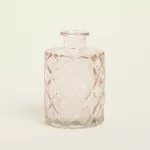 ΒΑΖΟ ΜΕ ΡΟΜΒΟΥΣ 7 x 10,5 cm ΡΟΖ