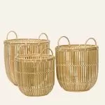 ΚΑΛΑΘΙΑ ΜΠΑΜΠΟΥ 38 x 35 cm ΣΕΤ 3 ΤΜΧ