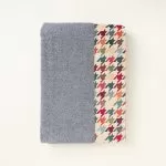 ΠΕΤΣΕΤΑ ΑΝΘΡΑΚΙ 80 x 160 cm ΠΟΛΥΧΡΩΜΟ PIED DE POULE