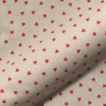 ΥΦΑΣΜΑ ΜΙΚΡΕΣ ΚΟΚΚΙΝΕΣ ΚΑΡΔΙΕΣ 140 CM
