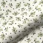 ΥΦΑΣΜΑ ΜΙΚΡΕΣ ΕΛΙΕΣ ΛΕΥΚΟ ΦΟΝΤΟ 140 CM