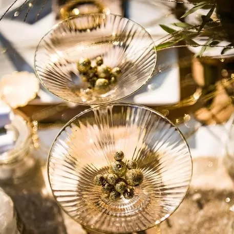 ΞΥΛΙΝΕΣ ΠΕΡΛΕΣ ΜΕ ΧΡΥΣΟ ΓΚΛΙΤΕΡ 12 ΤΜΧ 1,6 CM