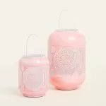 ΦΑΝΑΡΙ ΜΕΤΑΛΙΚΟ ΡΟΖ 15 x 20 cm