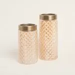 ΒΑΖΟ ΓΥΑΛΙΝΟ ΧΡΥΣΟ, 10X11X27CM