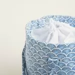 ΣΑΚΟΣ ΚΥΛΙΝΔΡΟΣ 43 x 30 cm ΜΠΛΕ ΚΥΜΑΤΑ