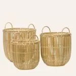 ΚΑΛΑΘΙΑ ΜΠΑΜΠΟΥ 38 x 35 cm ΣΕΤ 3 ΤΜΧ