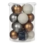 ΓΥΑΛΙΝΕΣ ΜΠΑΛΕΣ 3 ΧΡΩΜΑΤΑ 8 cm ΣΕΤ 16 ΤΜΧ