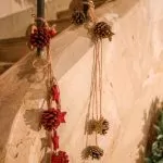 ΚΡΕΜΑΣΤΟ ΔΙΑΚΟΣΜΗΤΙΚΟ ΜΕ ΑΣΤΕΡΙΑ ΚΑΙ ΚΟΥΚΟΥΝΑΡΕΣ 50 CM