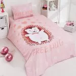 Σετ παπλωματοθήκη μονή Hug Art 6165  165×240 Σομόν Beauty Home