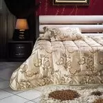 Σετ πάπλωμα υπέρδιπλο Art 1447 220×240 Εμπριμέ,Χρυσαφί Beauty Home