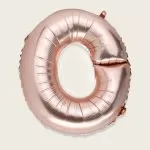 ΜΠΑΛΟΝΙ ΓΡΑΜΜΑ “O” 36cm ΡΟΖ ΧΡΥΣΟ