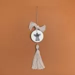 ΚΡΕΜΑΣΤΟ ΣΤΡΟΓΓΥΛΟ ΚΕΡΑΜΙΚΟ ME PLEXI ΑΓΓΕΛΟΣ ΑΣΗΜΙ ΜΠΕΖ