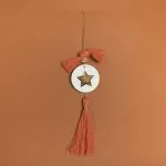 ΚΡΕΜΑΣΤΟ ΣΤΡΟΓΓΥΛΟ ΚΕΡΑΜΙΚΟ ME PLEXI ΑΣΤΕΡΙ ΧΡΥΣΟ ΤΕΡΑΚΟΤΑ