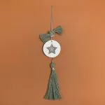 ΚΡΕΜΑΣΤΟ ΣΤΡΟΓΓΥΛΟ ΚΕΡΑΜΙΚΟ ME PLEXI ΑΣΤΕΡΙ ΑΣΗΜΙ ΠΡΑΣΙΝΟ ΕΥΚΑΛΥΠΤΟΥ