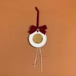 ΚΡΕΜΑΣΤΟ ΣΤΡΟΓΓΥΛΟ ΚΕΡΑΜΙΚΟ ME PLEXI LET IT SNOW ΜΠΟΡΝΤΩ