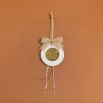 ΚΡΕΜΑΣΤΟ ΣΤΡΟΓΓΥΛΟ ΚΕΡΑΜΙΚΟ ME PLEXI LET IT SNOW ΜΠΕΖ