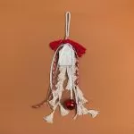 ΚΡΕΜΑΣΤΟ ΜΕ ΦΟΥΝΤΑΚΙΑ ΞΥΛΙΝΟ ΔΙΑΚΟΣΜΗΤΙΚΟ ΣΠΙΤΙ ΚΟΚΚΙΝΟ