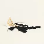 ΕΠΙΤΡΑΠΕΖΙΟ ΚΕΡΑΜΙΚΟ ΔΑΚΡΥ ΜΕ PLEXI GLASS MATI ΧΡΥΣΟ ΛΕΥΚΟ