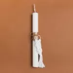 ΛΑΜΠΑΔΑ 25cm ΜΑΚΡΑΜΕ ΜΠΡΕΛΟΚ ΛΕΥΚΟ ΜΕ ΦΙΟΓΚΟ ΣΕ ΣΥΣΚΕΥΑΣΙΑ ΔΩΡΟΥ