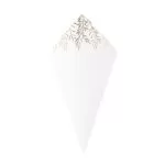 ΧΑΡΤΙΝΑ ΚΩΝΑΚΙΑ ΛΕΥΚΟ ΜΕ ΧΡΥΣΗ ΛΕΠΤΟΜΕΡΕΙΑ ΣΕΤ 10 ΤΜΧ 10,5 x 19,5 CM