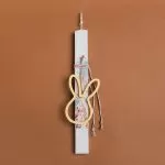 ΛΑΜΠΑΔΑ 33cm ΞΥΛΙΝΟ ΠΕΡΙΓΡΑΜΜΑ ΛΑΓΟΣ ΚΙΤΡΙΝΟΣ ΣΕ ΣΥΣΚΕΥΑΣΙΑ ΔΩΡΟΥ