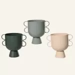 Βάζο Μεταλλικό  15 cm x 10 cm x 16 cm