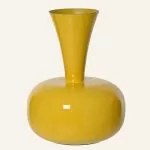 Μεταλλικό Βάζο Κίτρινο 17 x 23 cm