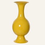 Μεταλλικό Βάζο Κίτρινο 25 x 56 cm