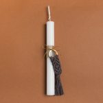 ΛΑΜΠΑΔΑ 25cm ΜΑΚΡΑΜΕ ΜΠΡΕΛΟΚ ΓΚΡΙ ΜΕ ΦΙΟΓΚΟ ΣΕ ΣΥΣΚΕΥΑΣΙΑ ΔΩΡΟΥ