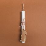 ΛΑΜΠΑΔΑ 25cm ΞΥΛΙΝΟΣ ΛΑΓΟΣ ΡΟΖ ΣΕ ΣΥΣΚΕΥΑΣΙΑ ΔΩΡΟΥ