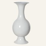 Μεταλλικό Βάζο Λευκό 77 x 39 cm