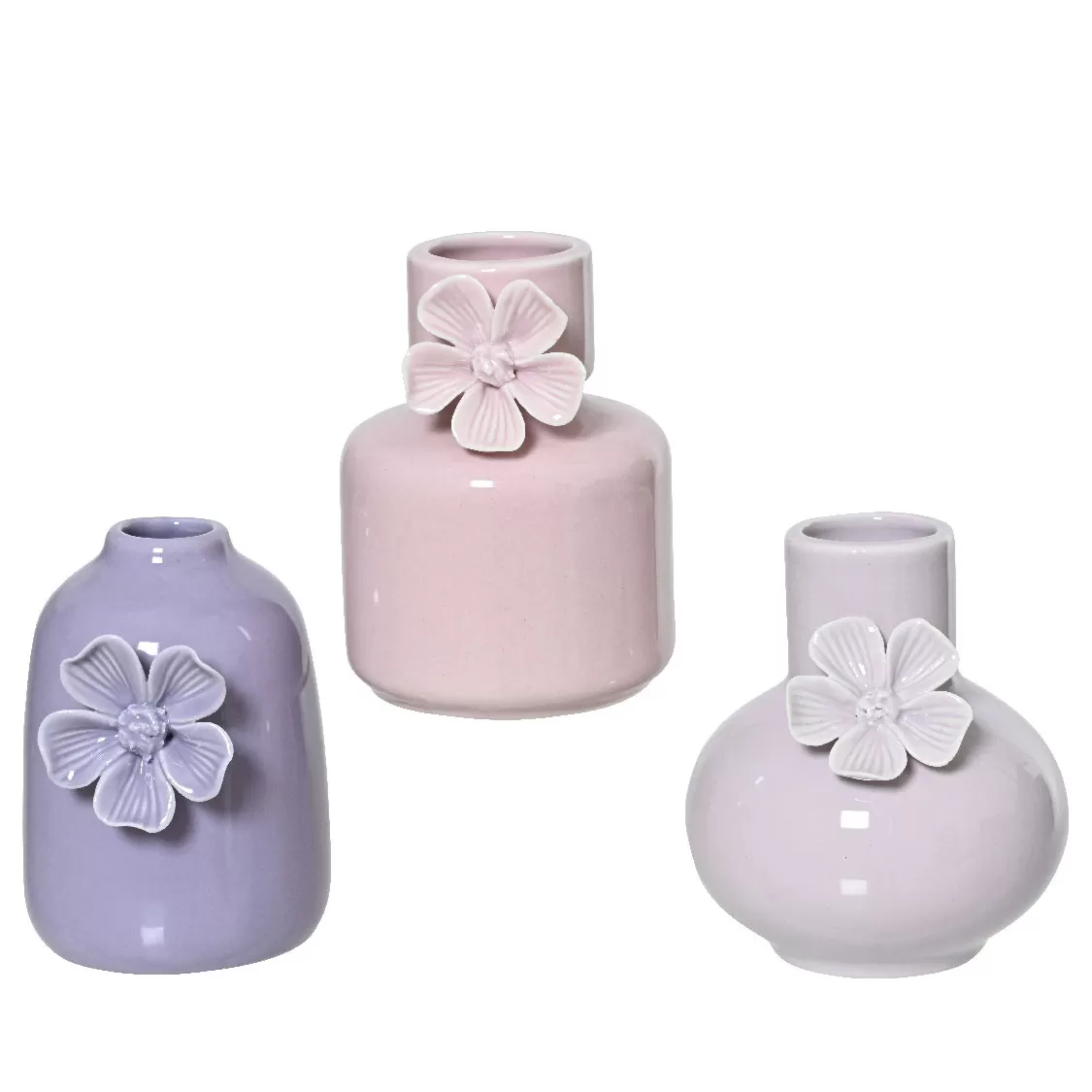 Βαζάκι πορσελάνης με Λουλούδι 8 x 12 cm