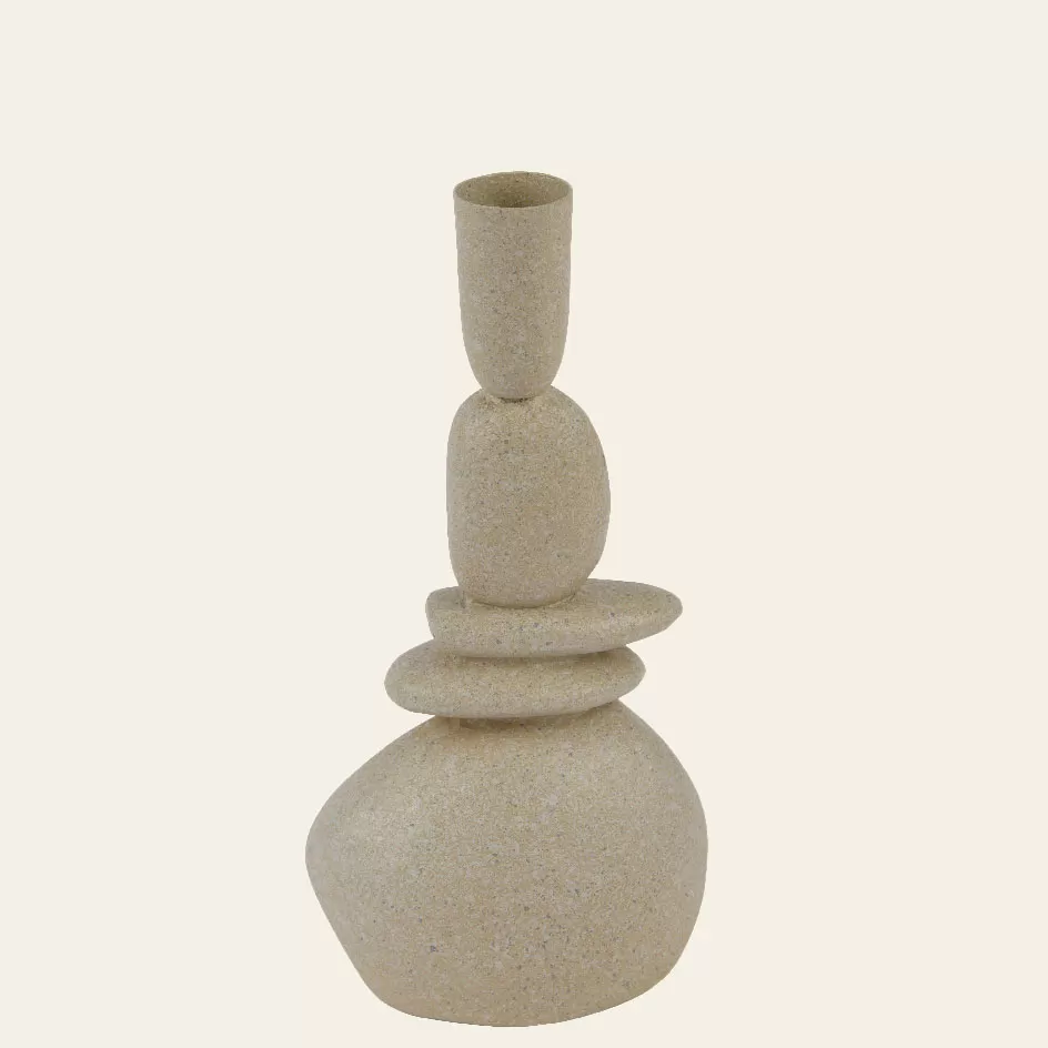 Κηροπήγιο Με Όψη Πέτρας 6 x 9.6 x 19.5 CM