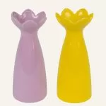 Βάζο Κεραμικό με Σχέδιο Λουλούδι 7.8 x 19.7cm