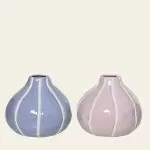 Βάζο Πορσελάνης με Ρίγα 15.5 x 13.5 CM