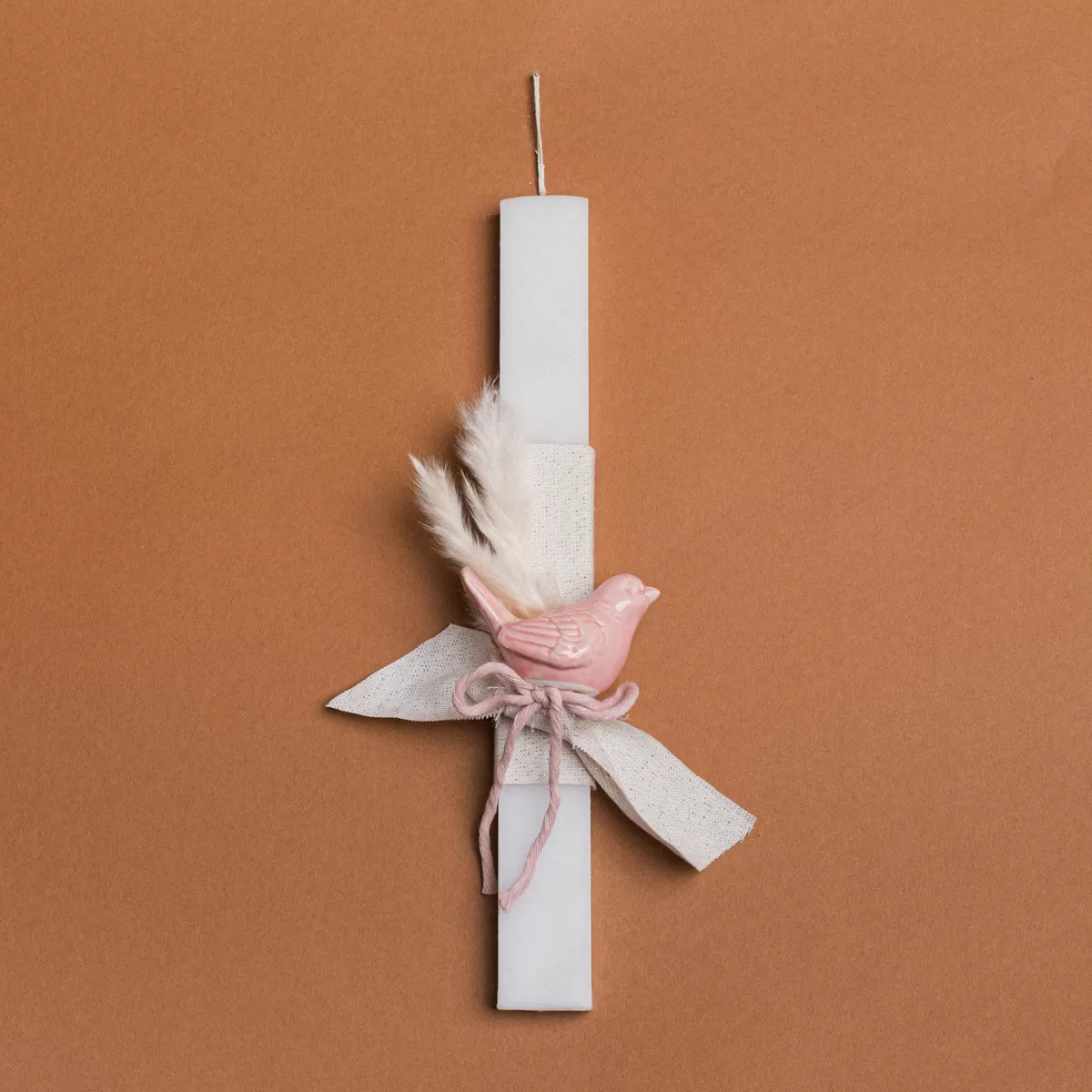 ΛΑΜΠΑΔΑ 33cm ΠΟΥΛΙ ΚΕΡΑΜΙΚΟ ΡΟΖ ΣΕ ΣΥΣΚΕΥΑΣΙΑ ΔΩΡΟΥ