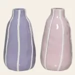 Βάζο Πορσελάνης με Ρίγα 11.2 x 20.9 CM