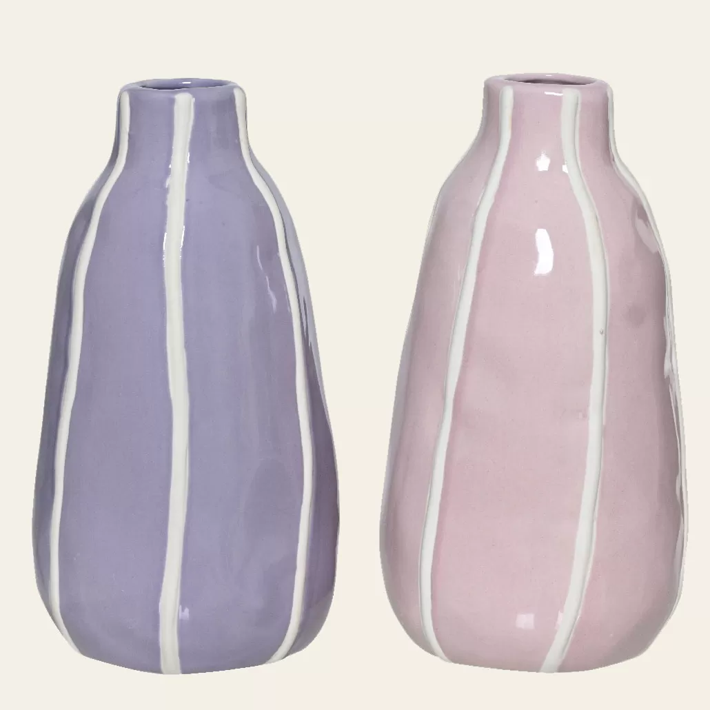 Βάζο Πορσελάνης με Ρίγα 11.2 x 20.9 CM