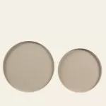 Στρογγυλός δίσκος Μέταλλικο με ματ φινίρισμα 35 x 1.5cm Σετ 2 τμχ