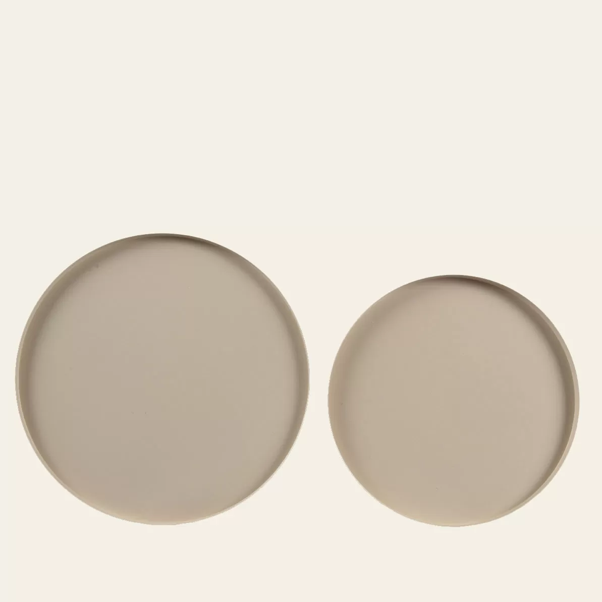 Στρογγυλός δίσκος Μέταλλικο με ματ φινίρισμα 35 x 1.5cm Σετ 2 τμχ