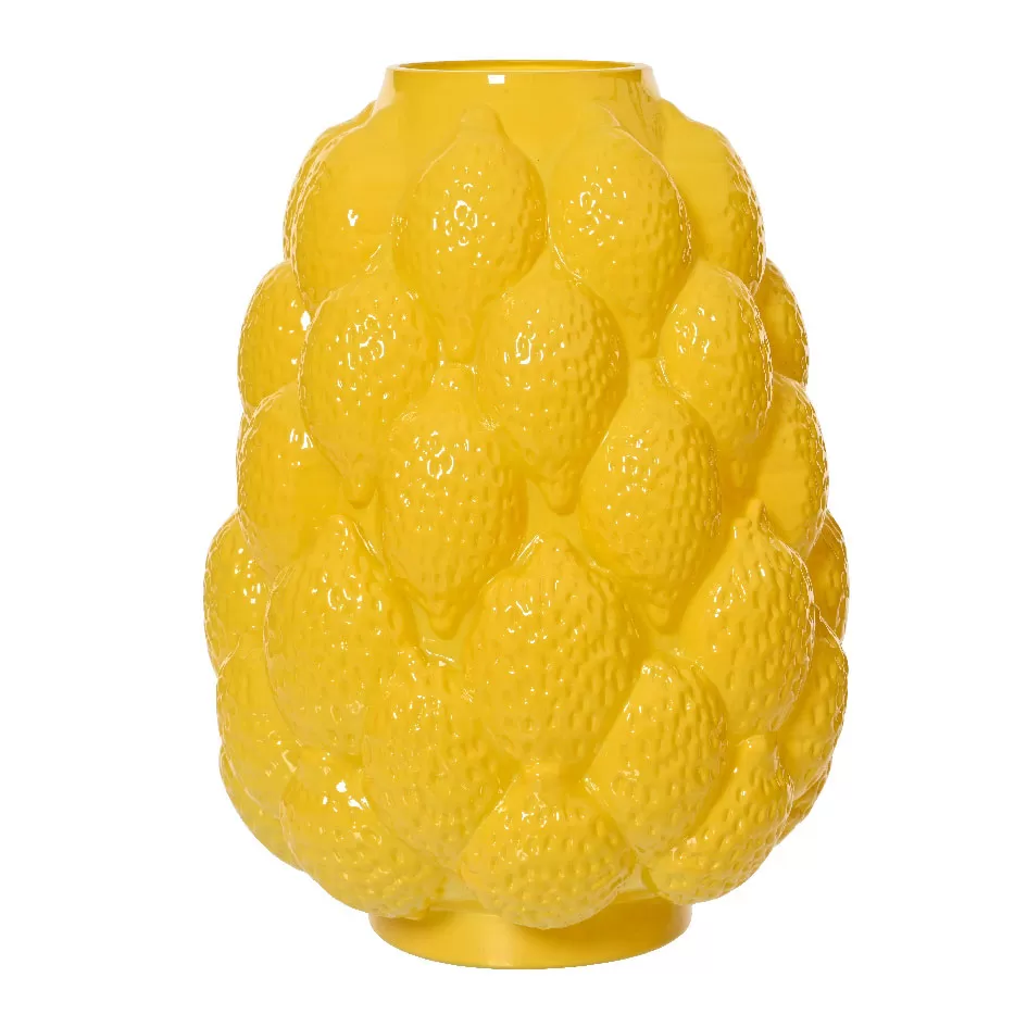 Γυάλινο βάζο Λεμόνια 16.5 x 22 cm