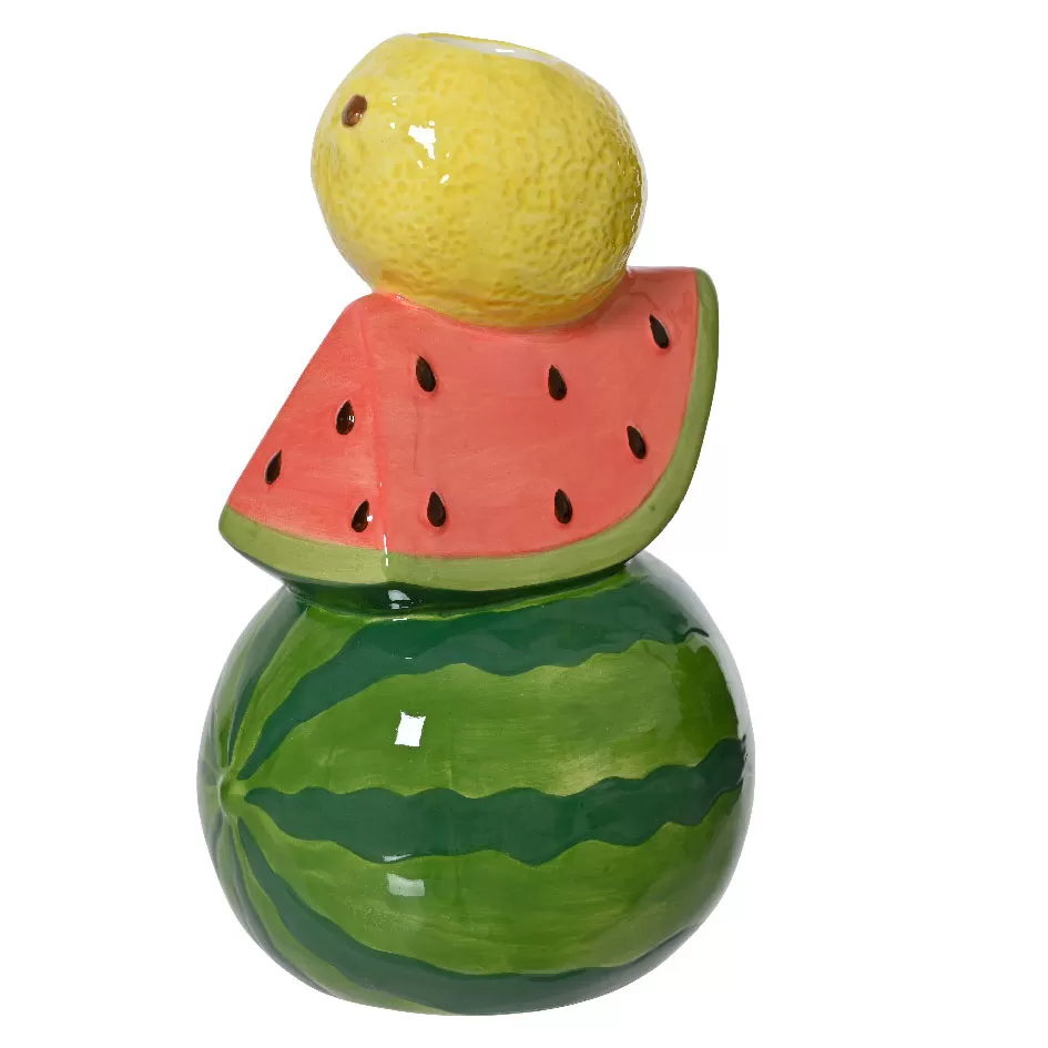 Βάζο Κεραμικό Καρπούζι με Λεμόνι  13 x 21 cm