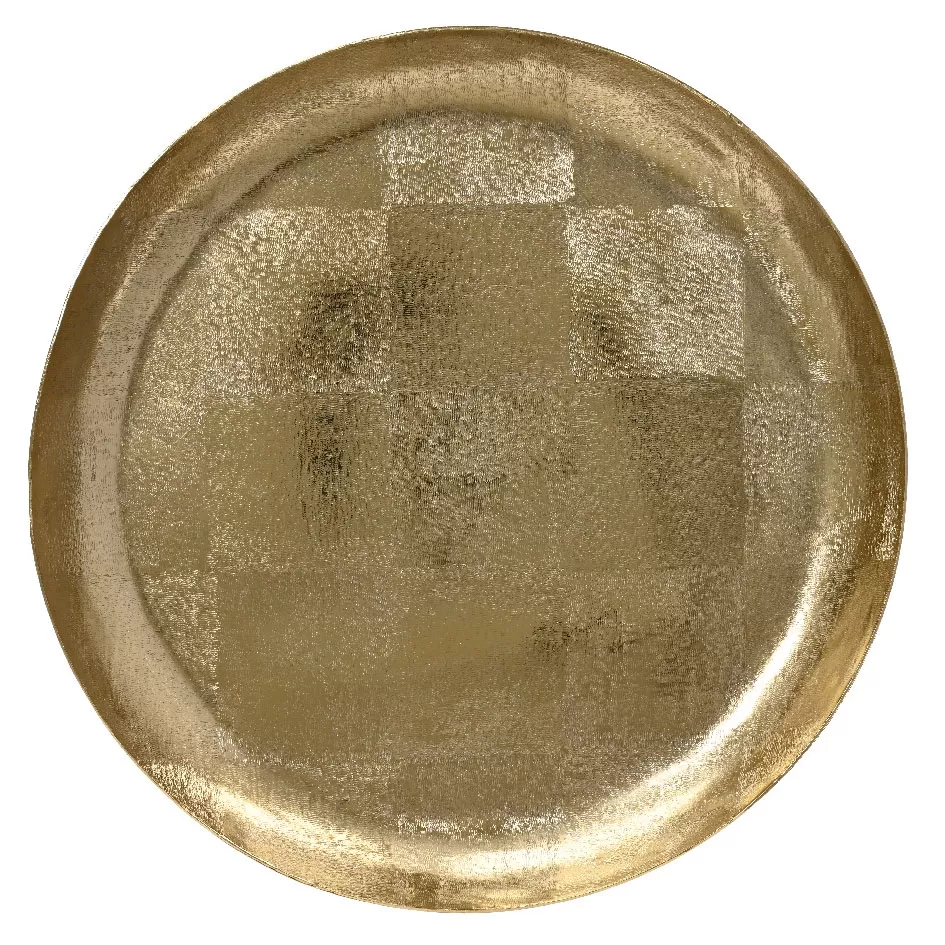 Μεταλλικός Χρυσός Δίσκος 30 x 3cm