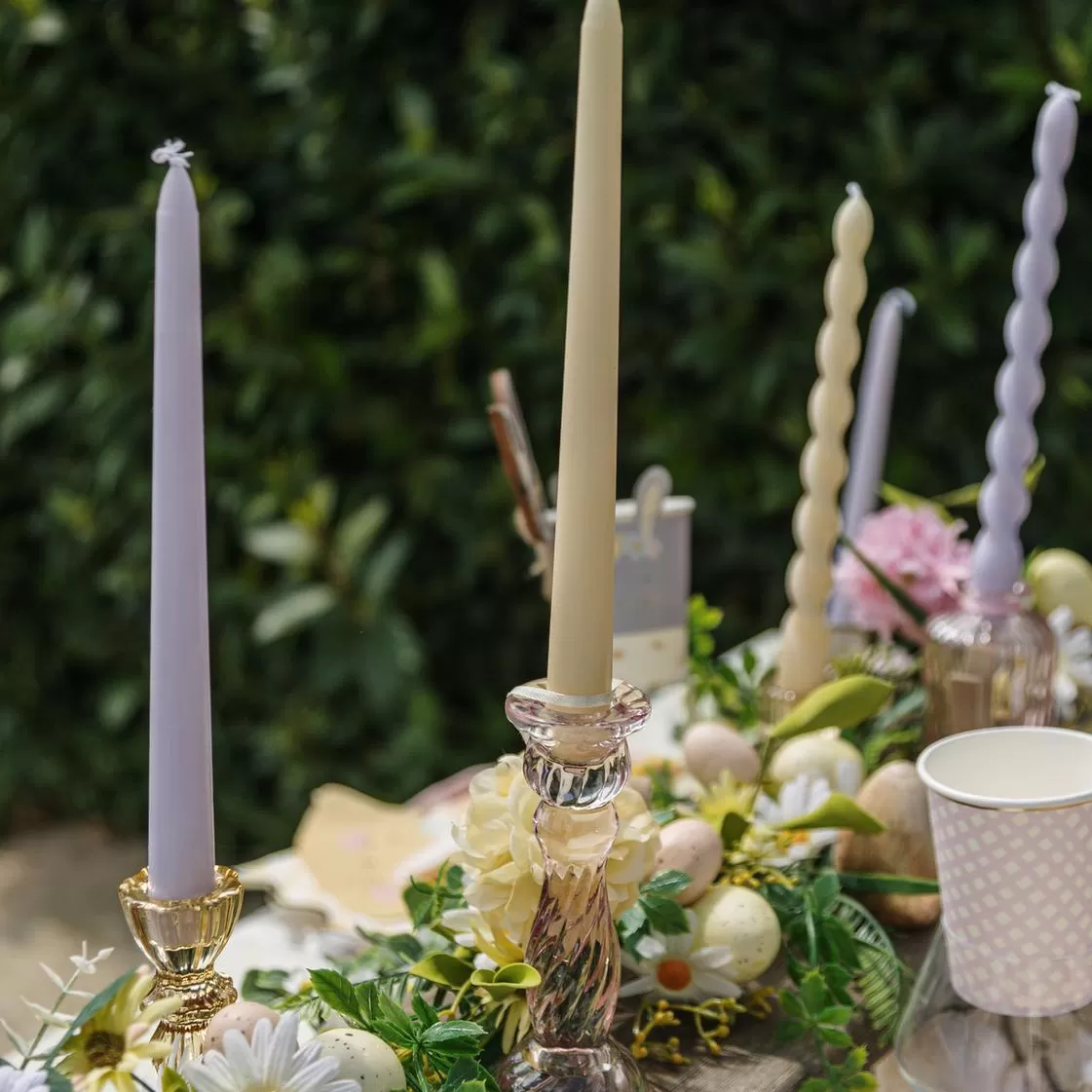 2 Κεριά Απαλό Κίτρινο Ø2,2 x 25 cm