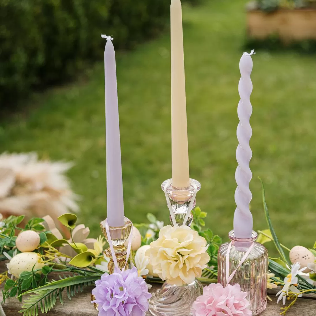 2 Κεριά Απαλό Κίτρινο Ø2,2 x 25 cm