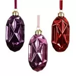 Γυάλινο Στολίδι 5 x 2.5 x 11 cm