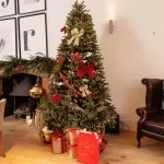 Διακοσμητικό Χρυσό Κουδούνι με Σχοινί για Κρέμασμα Ø30cm